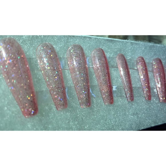 Jelly press on nails glitter - Picture 1 of 5